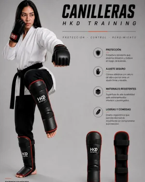 Canilleras HKD Trainning — página 13 del catálogo HKD 2026